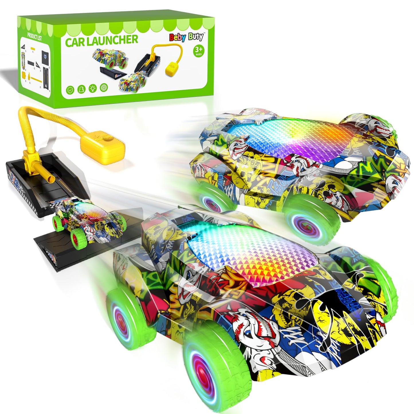 Beby Buty Car Launcher Indoor Outdoor Game Toys For Kids Boys, Toys Gifts For 3 4 5 6 Year Old Boys, Ideas 3 4 5 6 Year Old Boys