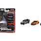 Jada Toys Nano Hollywood Rides Fast & Furious 3 Pk F9, Black