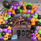 Halloween Balloons Garland Arch Kit Diy Halloween Party Supplies With Boo Foil Balloon Spider Balloon Black Orange Purple Fruit