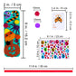 Winlyn Halloween Craft Kits - 36 Sets DIY Foam Stickers, 6" Long - Orange, Yellow, Green, Purple, Black - Perfect for Kids Classroom Activities