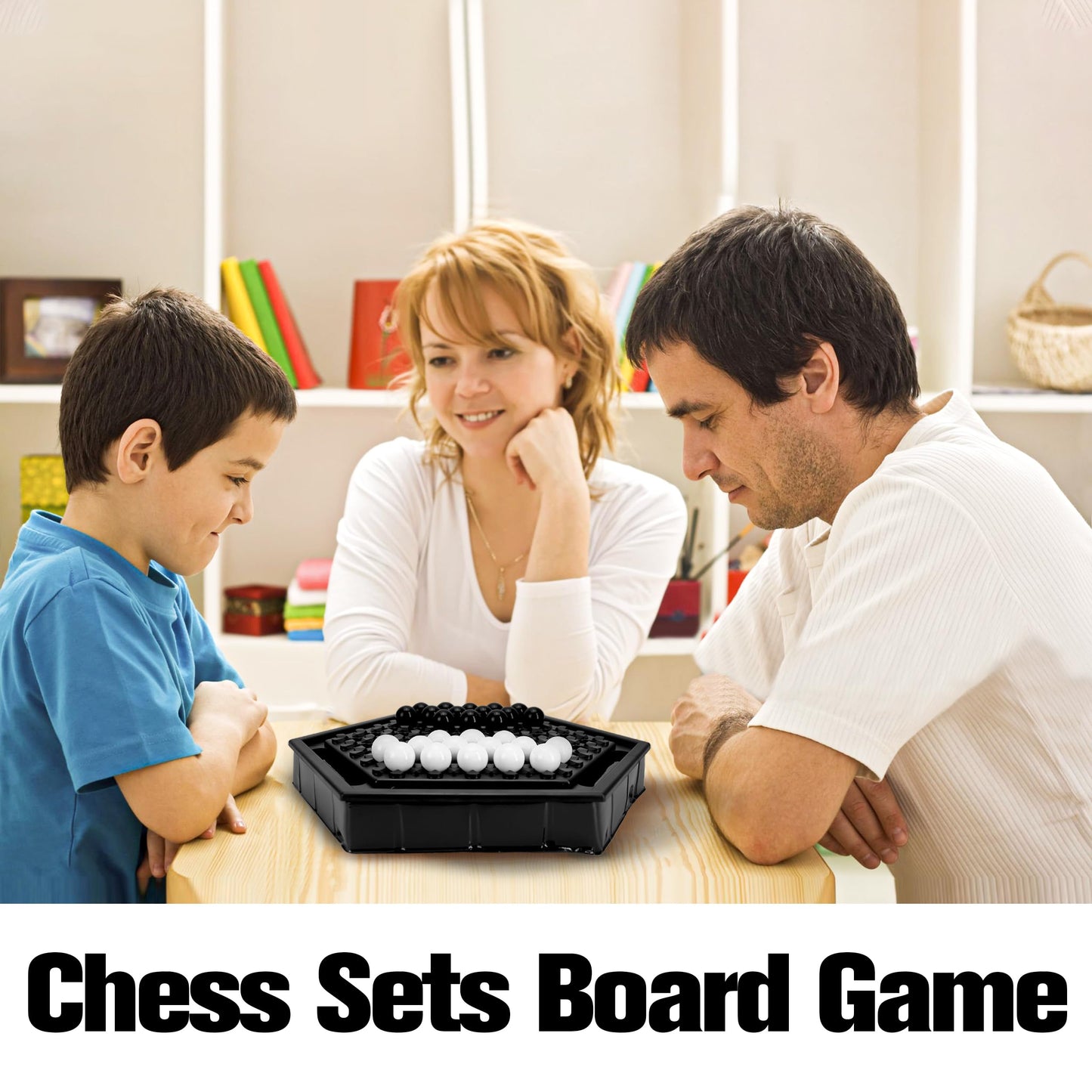BuleVina Chess Set - Compact Marble Strategy Game for Adults, Perfect for Intellectual Development & Party Fun