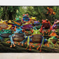 Colorful Frog Puzzle 1000 Piece For Adults, Rainbow Frogs Jigsaw Puzzle Nature, Forest Animal Scenic Puzzles