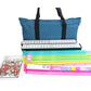 usamjtable 166 Tiles American Mahjong Set Soft Bag 4 All in One Color Pushers Racks Combo Easy Carry (Teal)