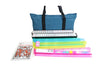 usamjtable 166 Tiles American Mahjong Set Soft Bag 4 All in One Color Pushers Racks Combo Easy Carry (Teal)
