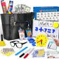 Alritz Pretend Play Teacher Set - Classroom Learning Education Gifts Includes Reusable White Board Bell Clock And More, Be Teacher Or Student, Toy Gift For Boys Girls 5 6 7 8 9 10 11 12 Years Old