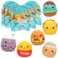 Squishmallows Squooshems Food Series 5-Pack - Collectible Mini Squishy Toys - Multi Color - Model SQSS00017