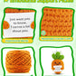 Jelutar Mini Funny Positive Potato, 3 Inch Knitted Doll With Positive Card For Cheer Up Gifts And Party Decorations, Cute Positive Potato Crochet Doll For Birthday Gifts (Positive Carrot)
