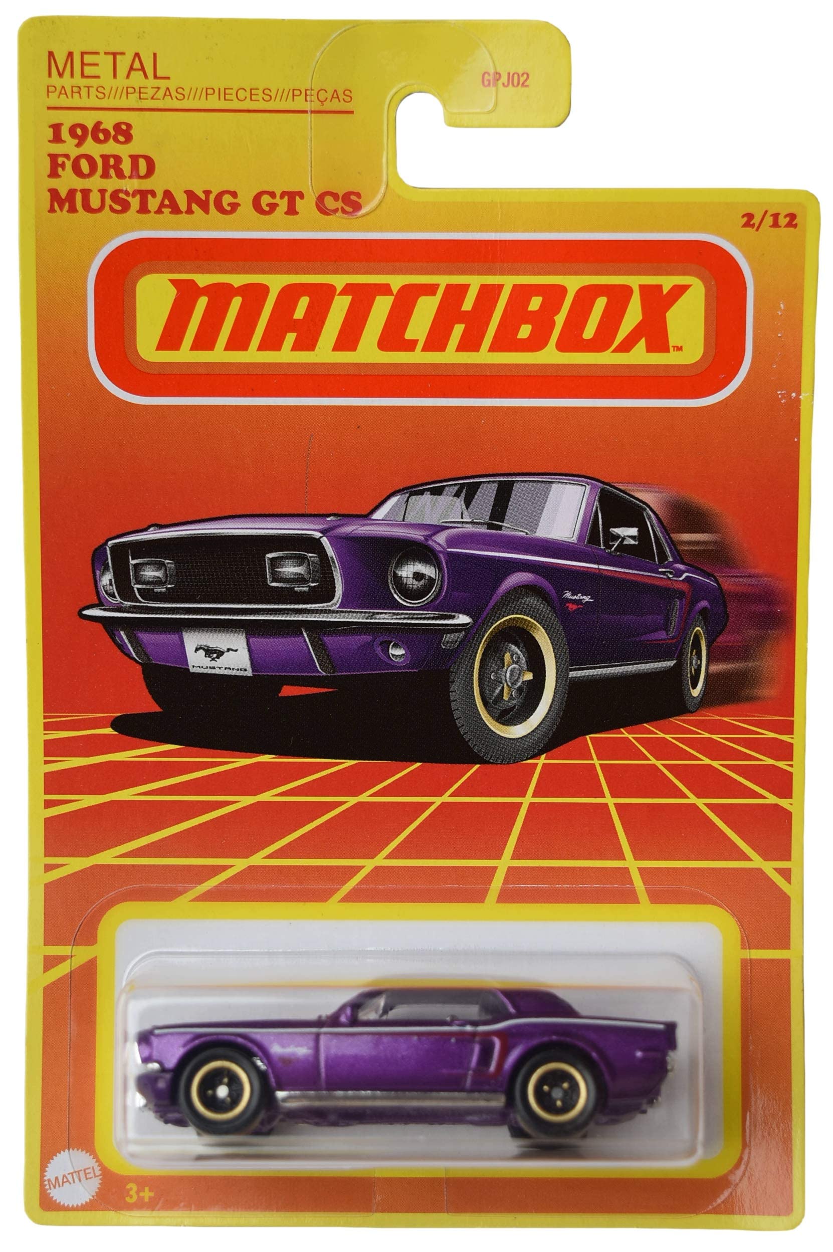 Matchbox 1968 Ford Mustang Gt Cs - Purple 2/12