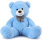 Morismos Giant Teddy Bear, Big Teddy Bear Stuffed Animals Plush, Large Bear For Girlfriend Christmas Valentine'S Day, Blue
