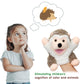 Easfan Hedgehog Hand Puppet With Movable Mouth Interactive Storytelling Cute Soft Plush Toy Creativity And Imagination Easter Ch