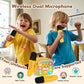 Karaoke Machine For Kids, Portable Mini Karaoke Machine With 2 Wireless Microphones, 4 5 6 7 8 9 10 Years Old Girl Boy Easter Ch