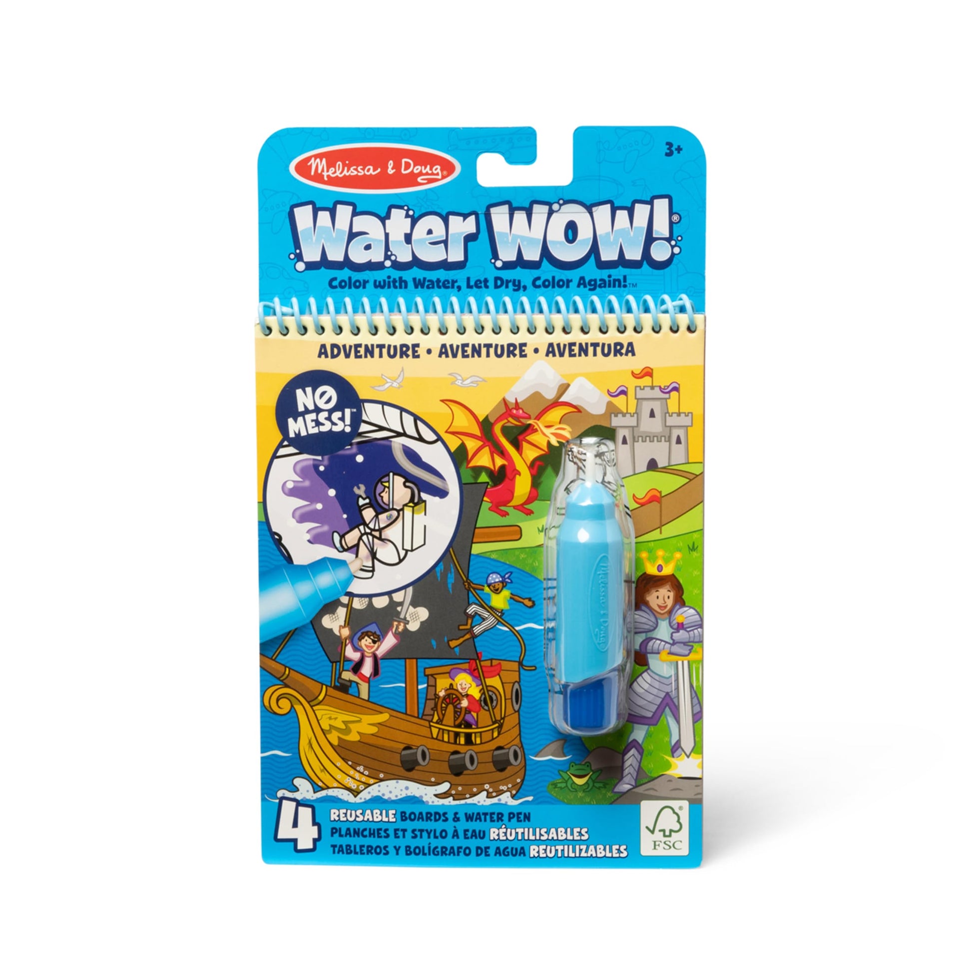 Melissa & Doug On The Go Water Wow! Reusable Water-Reveal Activity Pad - Adventure