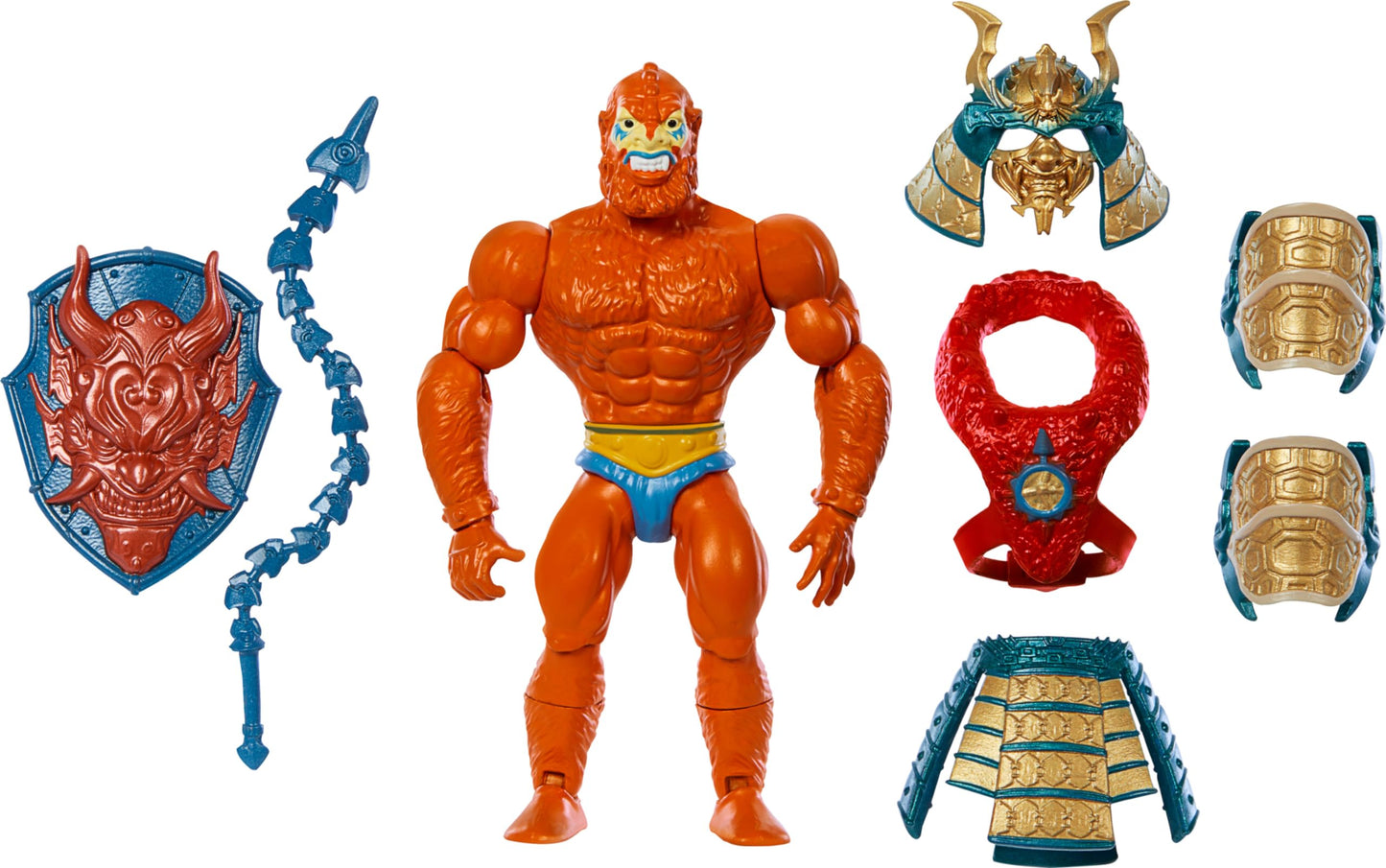 Masters of the Universe Origins Turtles of Grayskull Beast Man Action Figure Toy  16 Articulations  TMNT & Motu Crossover with Accessories
