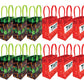 TINYMILLS Pixel Miner Party Favor Set of 60 Pcs (12 Party Favor Treat Goody Bags with Handles, 24 Self-Ink Stamps for Kids, 12 m