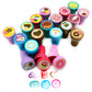 TINYMILLS 24 Pcs Donuts Stampers for Kids Donut Party Favors Goodie Bag Stuffers Pinata Fillers Classroom Rewards Carnival Prize