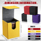 6 Pack Leather Deck Card Boxes 100+ Card Deck Game Box Magnetic Playing Card Deck Card Storage Box For 100 Plus Cards Compatible