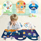 Igetooy Reusable Sticker Books For Kids, Jelly Quiet Book, Preschool Learning Activities Busy Book For Toddler Travel Toys Waterproof Stickers For Kids 2 3 4 5 6 Year Old Girls Boys (Space)