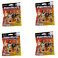 Teenymates Party Animal Womens NBA 2025 Figures, Team Colors, One Size Womens NBA 2025 4 Blind Pack Lot