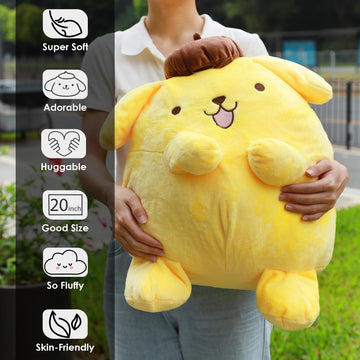 Juju Pompompurin Plush Cute Kawaii Stuff - Kawaii Accessories Pompompurin Stuff - Pompompurin Accessories Cute Accessories - Kaw
