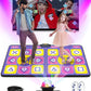 Acelufly Double Dance Mat - Wireless Electronic Dance Mat For Tv With Camera, Anti-Slip Fitness Dance Pad For Kids & Adults, Dance Game Mat Toy Gift For 3-12 Year Old Girls & Boys (Purple)