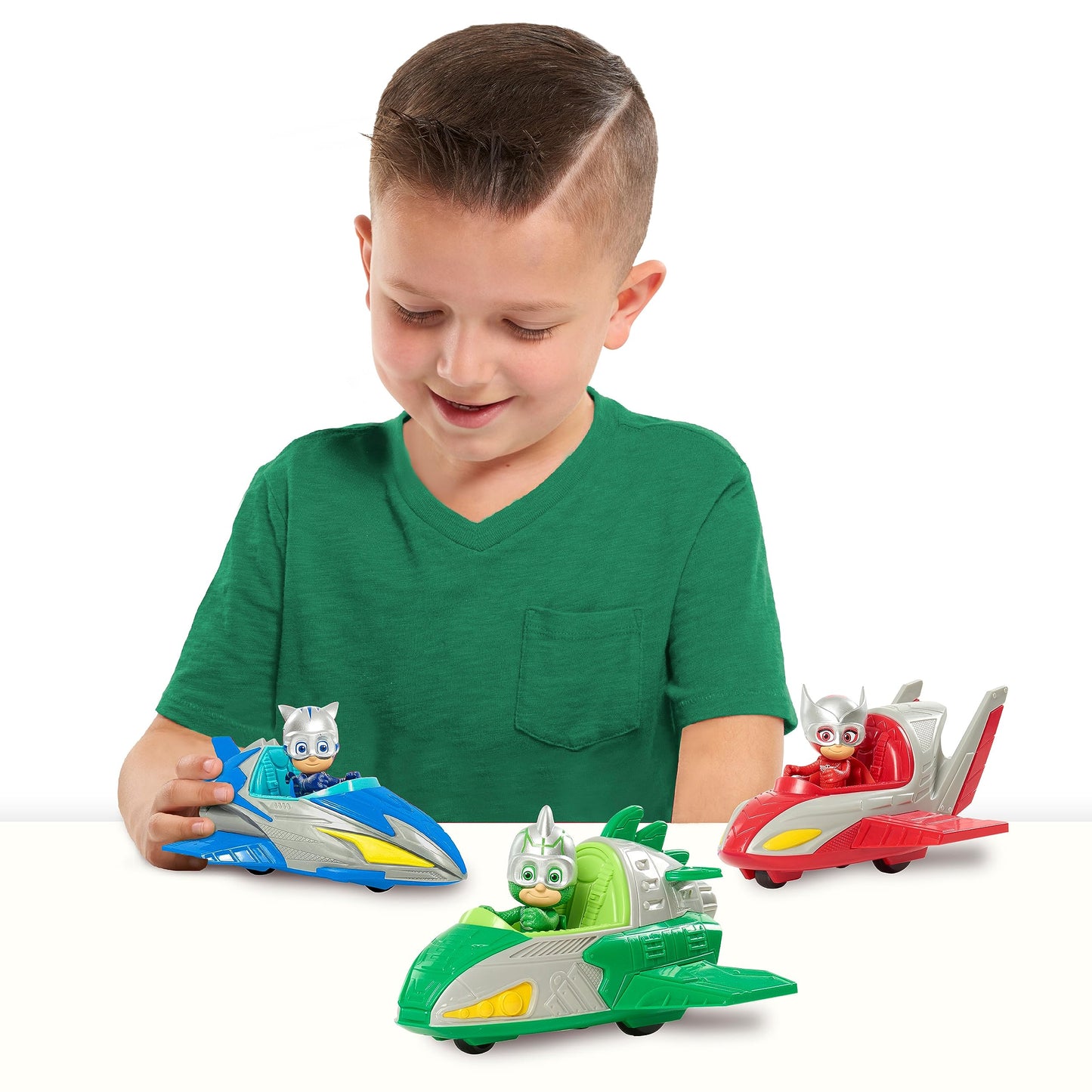 Pj Masks Save The Sky Gekko Mobile, 3-Inch Gekko Figure And Car, Green, Pretend Play, Kids Toys For Ages 3 Up By Just Play