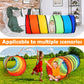 PullCrease 2 Pcs Giant 27.6 Inch Play Tunnel for Kids and Large Dogs Colorful Pop Up Crawl Tunnel Toy for Toddlers with Mesh Col