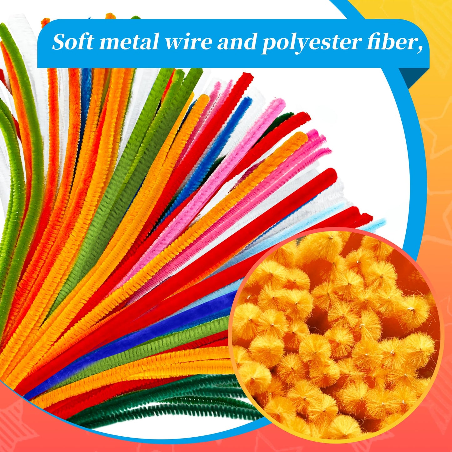 100PCS Black Pipe Cleaners,Pipe Cleaners Craft Bulk,Black Pipe Cleaners for Hair