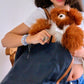 AlpacaNext Soft and Cuddly Baby Alpaca Teddy Bears - 9 inch. enhanced Alpaca Stuffed Animal Handmade on Genuine Alpaka Fur. Cute Bear (9 inches  Brown & White)