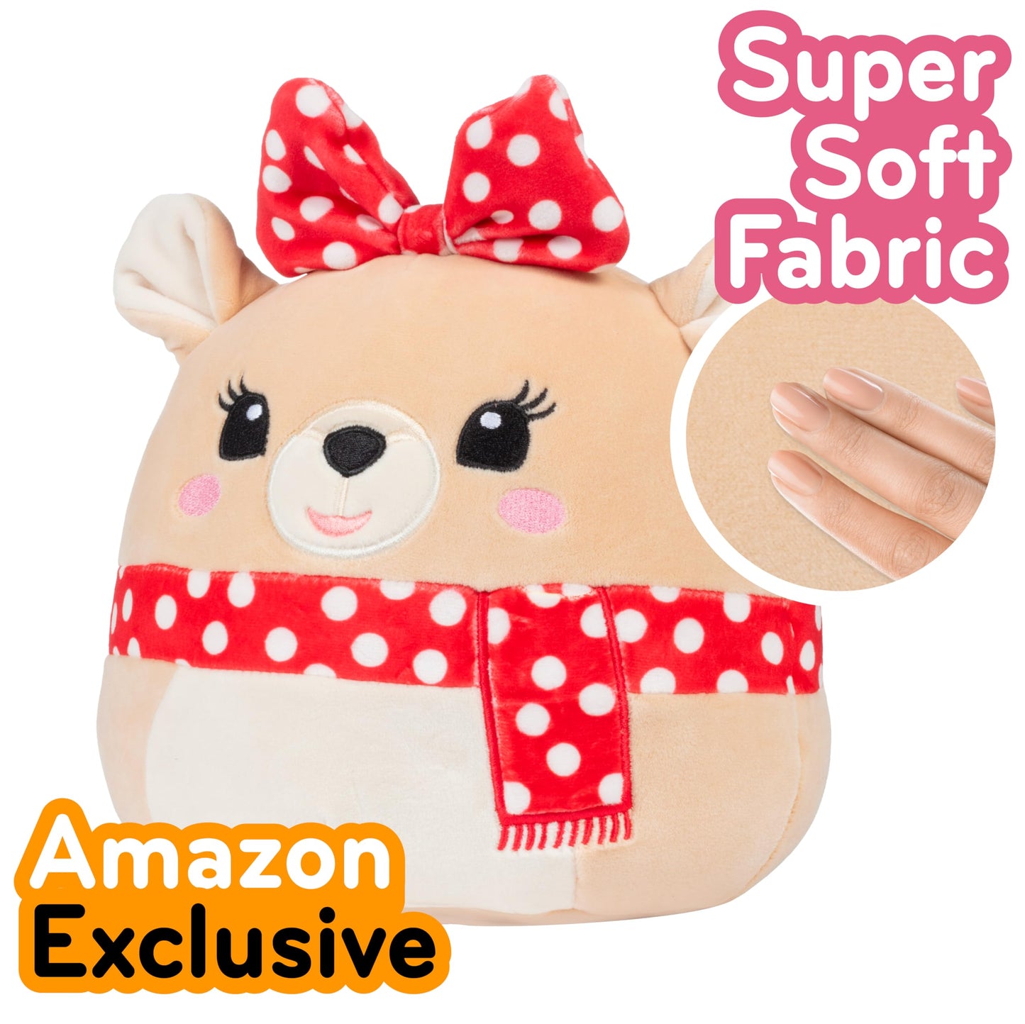 Squishmallows Original 8-Inch Clarice The Easter Reindeer - Official Jazwares Plush - Collectible Soft & Squishy Deer Fawn Stuffed Animal Toy - Gift For Kids, Girls & Boys