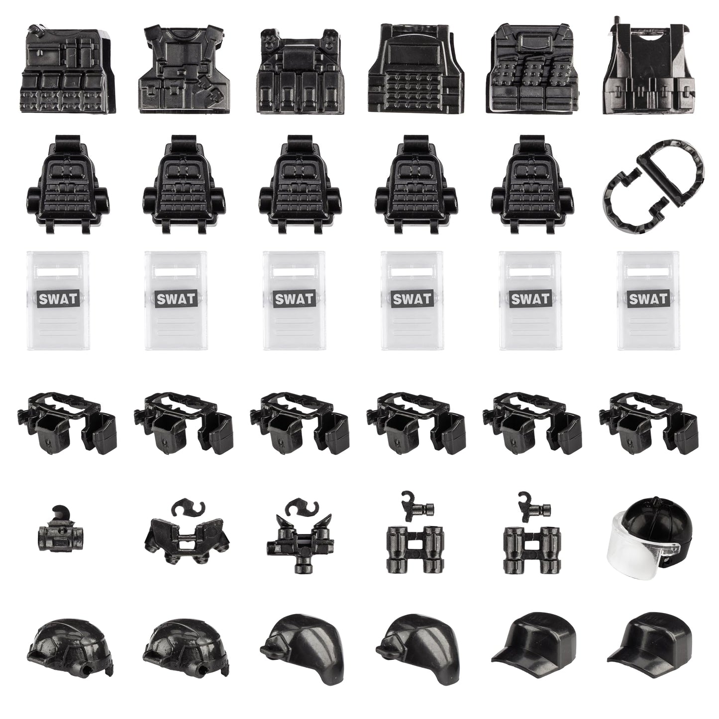 MaozyHomie  Pack Military  Accessories Chicken Gear Weapon Parts Toys Military Equipment Battle Blocks Bricks Compatible with Major Brand  3 Years Old and up  Us (88pcs)