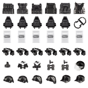 MaozyHomie  Pack Military  Accessories Chicken Gear Weapon Parts Toys Military Equipment Battle Blocks Bricks Compatible with Major Brand  3 Years Old and up  Us (88pcs)