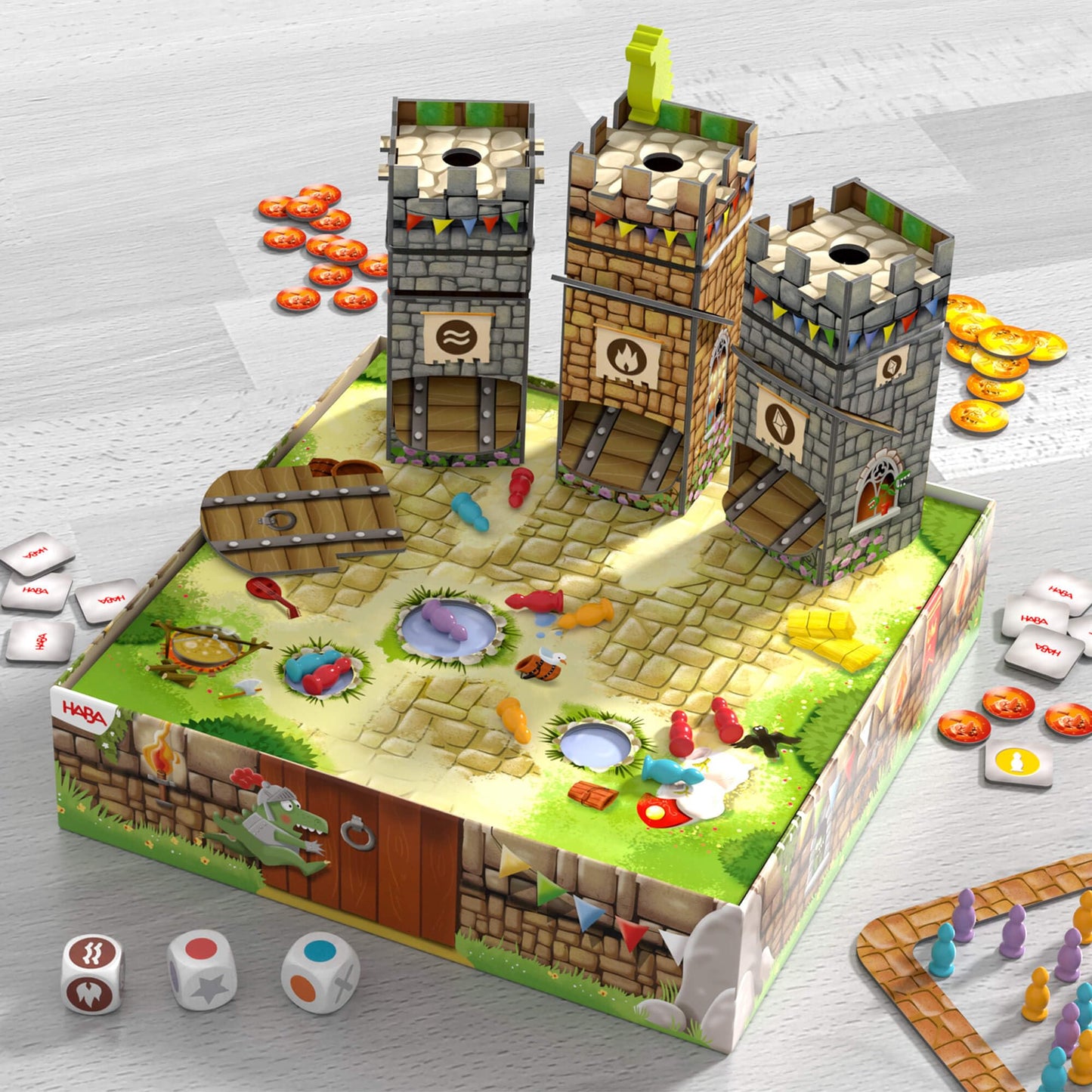 HABA Knuckling Knights: A New Twist on The HABA Games Classic, Strategy Board Games for Family Night and Fun Board Games for Kni