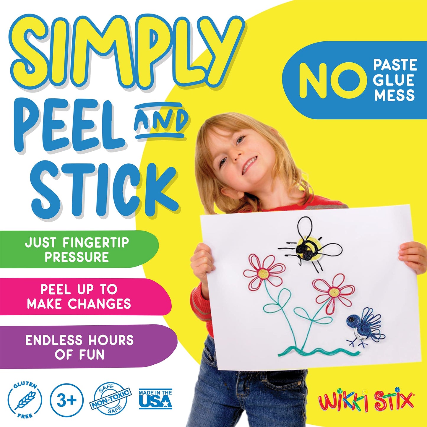 Wikki Stix Big Count Box, 468 13 Colors in Cool Storage Box with a 12 Page idea Booklet, Made in The USA