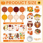 32 Sets Fall Craft Kits Autumn Party DIY Plate Art Craft Kits Fall Thanksgiving Educational Craft Decorations Make a Pumpkin Tur