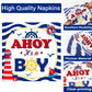 25 Guests Nautical It'S A Boy Baby Shower Party Supplies Decorations Ahoy Nautical Party Disposable Plates Napkins Tableware Din