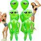 Haconba 4 Pack 67 Inch Giant Inflatable Alien Green Blow Up Alien Jumbo Inflatable Aliens for Alien Theme Party Halloween Home D