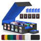 Trading Card Storage Box With Commander Display , 5-Row Deck Case With Removable Lid; 3900+ Card Deck Box For Mtg Tcg Sports Car