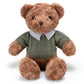Riuhot Plush Teddy Bear With Shirt, Soft Stuffed Plushie Toys Gifts For Girlfriend Boyfriend Kid, 19.7 Brown Teddy Bear