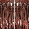 Voircoloria 2 Pack Brown Foil Fringe Backdrop Curtains, Tinsel Streamers Party Decorations, Fringe Backdrop, Door Shimmer for Th