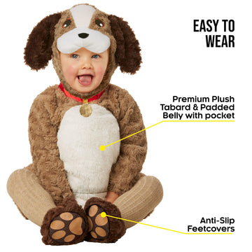 Morph - Puppy Dog Costume Toddler - Dog Costume For Toddler Boy/Girl - Toddler Dog Halloween Costumes - Puppy Toddler Costume - Baby Dog Halloween Costume - Puppy Dog Toddler Costume (3-4 Years)