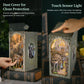 Minicity Diy Book Nook Kit, Diy Miniature Dollhouse Booknook Kit, Wooden 3D Puzzle Bookend Bookshelf Insert Decor With Led Light
