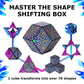 SHASHIBO Shape Shifting Box - STEM Magnetic Fidget Cube That Transforms Into Over 70 Shapes  Download Fun in Motion Toys Mobile App (Blue Crystal)