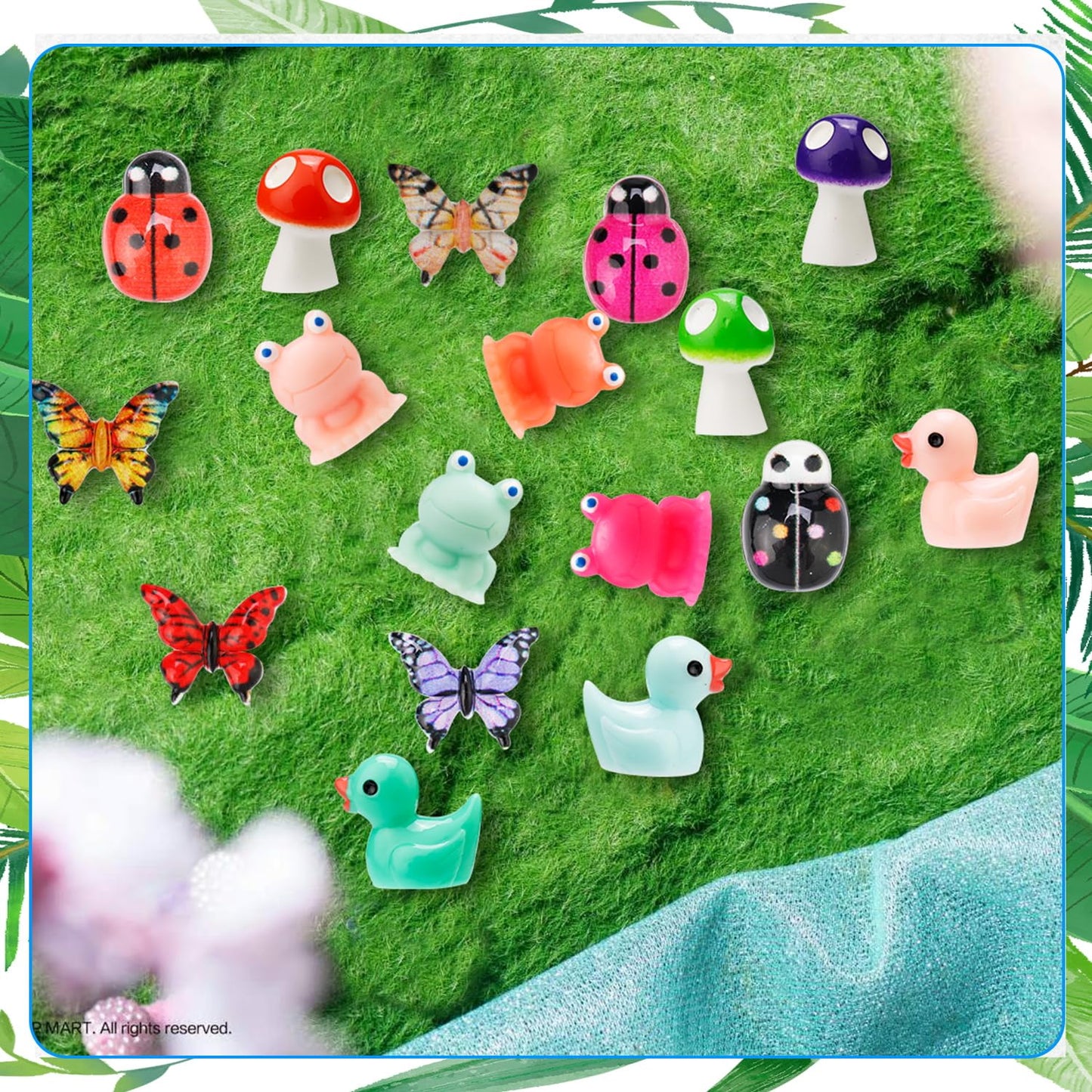 420 Pcs Mini Resin Animals 12 Styles Resin Animals Figurines Bulk For Fairy Garden Miniature Dollhouse Accessories Hide Crafts D