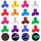 Gigilli Mini Fidget Spinners 16 Pcs, Valentines Party Favors Led Light Up Fidget Spinners For Kids 4-12, Valentine Day Goodie Ba