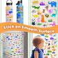 Walenced Puffy Reusable Sticker Book For Toddlers 2-4 Years, 3 Sets Stickers For Kids, Toddler Sticker Book Ages 1-3, 96 Pcs Tod
