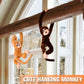 Chivao Set of 4 Stuffed Monkey Hanging Stuffed Animal Monkey Plush Toy Large Animal with Loop for Gifts Favors(20 Inch,Brown, Kh