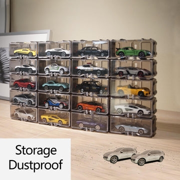 Toys Organizer Storage Case For Hot Wheels Car, For Matchbox Cars, For Mini Cars,1/64 Scale Hot Toy Wheels Display Case Holds 10