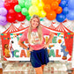 Katchon Xtralarge Welcome To The Carnival Banner - 72X44 Inch | Carnival Theme Party Decor, Backdrop & Games Decor
