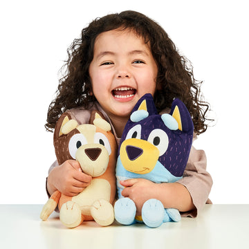 Bluey 18' Stuffed Animal - Playtime & Naptime Companion, Jumbo Size, Soft Deluxe Materials - Huggable Cuddles Best Friend (13010)