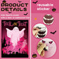 Pin The Mouth On The Ghost Halloween Party Game For Kids Ghost Poster With 24 Pieces Mouth Stickers And A Blindfold For Hallowee